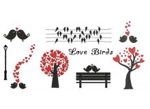 Stickserie Love Birds